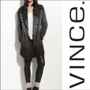Vince Sophie sweater in black, grey and taupe. In great condition!